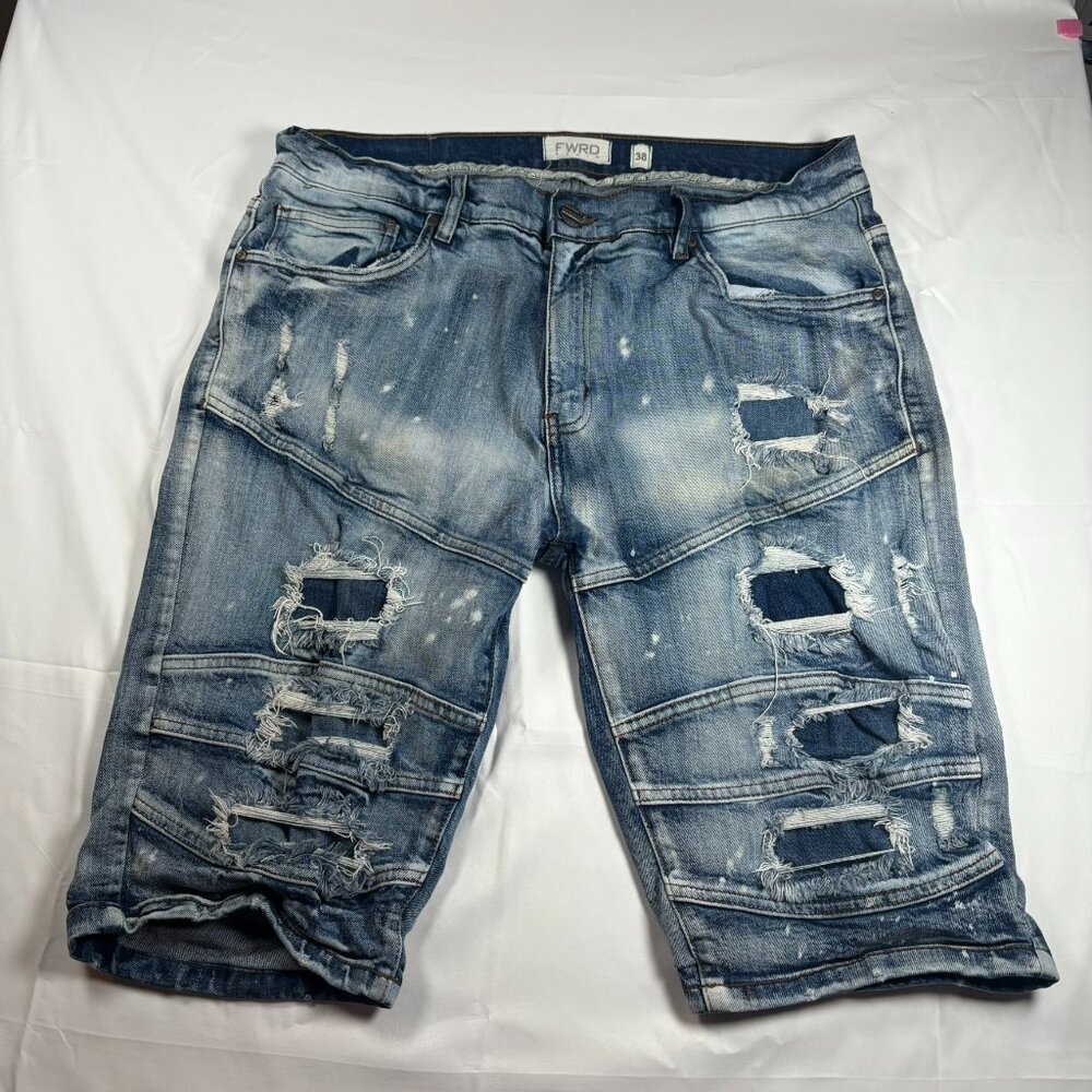 Fwrd Denim Distressed Shorts